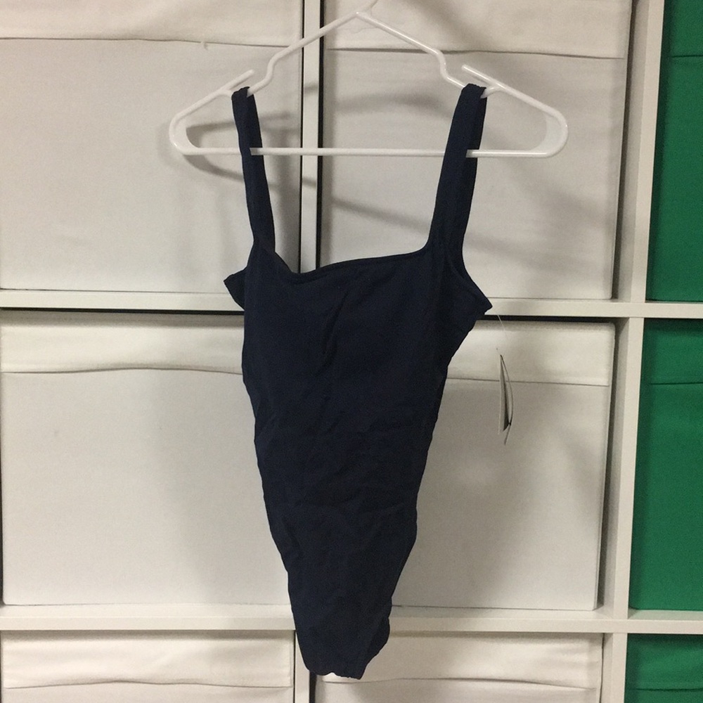 NWT Ralph Lauren navy swim suit, size small